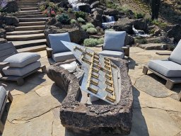 Basalt Lichen Specimen Fire Pits