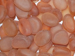 Sea Glass Pebble Peach